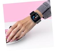 LIGIGWASH 2 pièces Protection Écran Montre Coque TPU Intégrale Rayures Transparente et Noire Coque Protection Ajustée sans Gêne Antichoc Complète pour Smartwatch