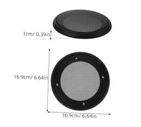 LIGIGWASH 2 Pièces Protection Haut Parleur Auto Maille Métallique Noire Compatible Subwoofer Installation Facile Design Élégant et Protecteur