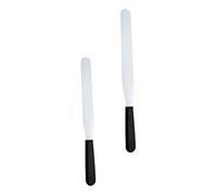 LIGIGWASH 2 pièces Spatules à Pâtisserie Acier Inoxydable Grattoirs Crème et Beurre pour Cuisine Lames Solides avec Manche Ergonomique Outils Pratiques pour Gâteaux et Tartines