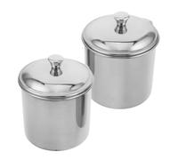 LIGIGWASH 2 Pièces Stainless Steel Mugs With Handle And Lid Unbreakable Roasting Cups For Baking Pears And Outdoor Use Drinking Tumblers For Camping