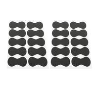 LIGIGWASH 20 pièces Autocollants Adhésifs Antidérapants pour Médiators de Guitare Grips EVA Durables pour Meilleure Préhension et Contrôle Accessoires Noirs pour Guitare Acoustique et Basse