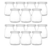 LIGIGWASH 20 Pièces Lot de Bocaux Mini Verre avec Couvercle Pots Mousse et Pudding pour Yaourt Confiture Miel Dessert Conservation Fraîcheur et Réutilisation Facile