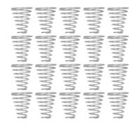 LIGIGWASH 20 Pièces Ressorts Coniques Acier Inoxydable pour Piles Lampe Torche Compression Stable Diamètre Fil Hauteur Remplacement Ressorts Batterie pour Éclairage LED