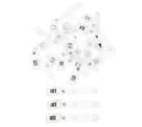 LIGIGWASH 20pièces Porte-Badges avec Clips à Double Trou Et Sangles pour Cartes Identité Attache Facile Et Sécurisée pour Événements Et Conférences