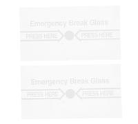 LIGIGWASH 2pcs Couvercle D'alarme Manuel en Verre pour Dispositif D'urgence en Cas de Bris de Verre, Installation Facile et Marquages Clairs pour Situations D'urgence