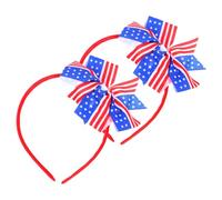 LIGIGWASH 2pièces Bandeau Patriotique Couleur Drapeau Américain Pour Garçon Fille Accessoire De Fête Pour Célébrations De Indépendance Performances Scolaires Et Événements Festifs