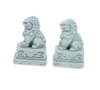 LIGIGWASH 2pièces Ornement De Lion pour Aquarium Décoration Résine De Style Chinois Décoration Aquarium Pierre