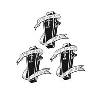 LIGIGWASH 3 pièces Broche Punk Vintage Alliage Coffret Zombies Créatif Accessoire Unique pour Costume Zombie Homme Femme Épingle Robuste pour Fête Carnaval et Noël Garçon