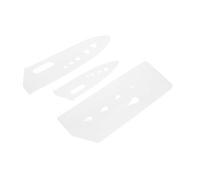 LIGIGWASH 3 Pièces Couteau Cas Manche Coupeur Couverture Garde Fourreau Gaines Housse de Protection des Couteaux protège-Doigts pour Couper Plastique polypropylène Blanche