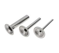 LIGIGWASH 3 Pièces Set de Tubes Acier Inoxydable pour Embossoir Saucisses Entonnoir à Farce Viande Compatible Hachoir Manuel et Électrique Accessoire Cuisine pour Préparation de Saucisses