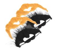 LIGIGWASH 4 pièces Barbe Factice Réaliste pour Cosplay et Mascarade Accessoires Halloween Texture et Fixation Confortable pour Déguisements Homme