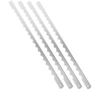 LIGIGWASH 4 pièces Lames de Coupe Dentelées Acier Inoxydable pour Trancheuse à Couteaux de Remplacement Polyvalents pour Toast Gâteau et Pizza Installation Facile Miettes