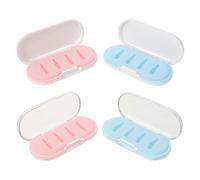LIGIGWASH 4 Pièces Organisateur de Pointes de Stylet Boîte de Rangement Compacte et Portable pour Embouts de Stylo Tactile Étui Protecteur pour Bureau École et Voyage Support pour