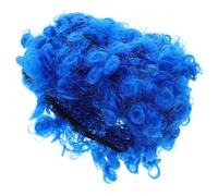 LIGIGWASH 4 pièces Perruque Afro Courte Bou pour Carnaval Années Perruque Disco Légère et Confortable pour Femme et Homme Fête Halloween et Carnaval
