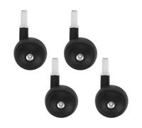 LIGIGWASH 4 Pièces Roues de Remplacement pour Youpala Garçon avec Rotation Accessoires pour Apprendre à Marcher Installation Rapide pour Chariot et Trotteur Noir