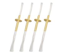 LIGIGWASH 4pièces Mèches Coton Renforcées Alliage pour Lampes à Huile Remplacement pour Lampes à Kérosène Installation Facile pour Usage Cérémonial et Décoratif