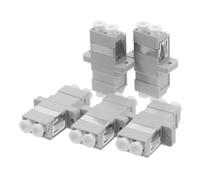 LIGIGWASH 5 pièces Adaptateur Fibre LC à LC Split Design Coupleur Optique Stable pour Connecteurs Simplex Accessoires de Connexion Réseau Fiables et Compatibles
