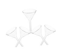 LIGIGWASH 5 pièces Entonnoirs Verre Triangulaires Lot de Réutilisables et pour de Chimie Analytique et Expériences de Filtration