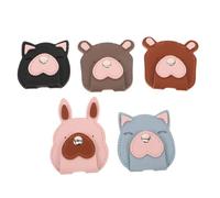 LIGIGWASH 5 Pièces Organiseur de Câbles pour Écouteurs PU Animaux Enrouleur de Fils Portable pour Gestion de Câbles USB Bureau Voyage et Rangement Domestique