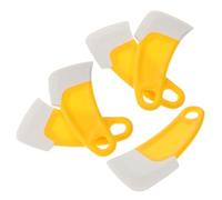 LIGIGWASH 5 pièces Set de Grattoirs Silicone pour Poêles et Woks Nettoyant Pratique et Résistant Chaleur Outils Compacts et Lavables pour Cuisine Quotidienne