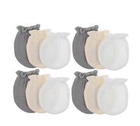 LIGIGWASH 6 Paires Moufles Garçon Fille Anti-griffures Respirantes Protège-mains Unisexes Doux pour Mois Protection Mains Garçon Fille pour Soulager les Dents et Prévenir les Égratignures
