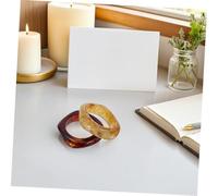 LIGIGWASH 6 Pièces Bracelets Larges Acrylique Manchettes Épaisses Géométriques Irrégulières pour Femmes Accessoires pour et Usage