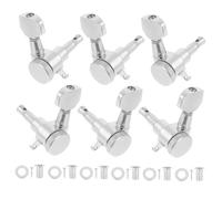 LIGIGWASH 6 pièces Chevilles Daccordage Verrouillables pour Guitare Électrique Alliage Accessoires de Remplacement