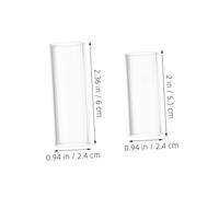 LIGIGWASH 6 Pièces Guitar Slide Verre Transparent Anneaux Glisseurs et Résistants pour Guitare et Basse Confortables et Universels pour Blues Jazz Country et Performances Longues