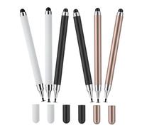LIGIGWASH 6 Pièces Stylet Capacitif pour Tablette et Smartphone Stylo à Pointe Fine Ergonomique sans Charge Ni Configuration Dessin et Écriture Numérique pour Artistes et Étudiants