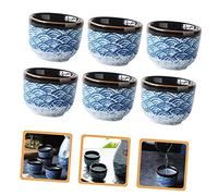 LIGIGWASH 6 pièces Tasses à Thé Japonaises Céramique Style Tasses pour Maison et Design Classique et Multifonction pour Oolong et PU Erh