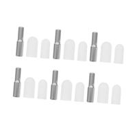 LIGIGWASH 6pièces Supports De Shelf Acier Inoxydable Réglables pour Meubles De Cuisine Et Clips Métalliques pour Étagères Bois Ou Verre Remplacement pour Armoires Et Bibliothèques