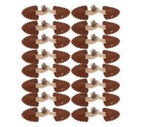 LIGIGWASH 8 Paires Boutons à Bascule Corne pour Manteau Hiver Boutons de Remplacement pour Veste Pull Manteau Accessoire Couture DIY avec Design Dentelle Élégant Couleur Marron Classique