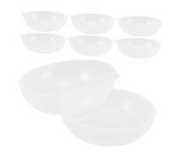 LIGIGWASH 8 Pièces Kitchen Scale Pan Transparent Measuring Tray With Integrated Markings Plastic Weighing Dish For Cooking Baking Dieting And Lab Use