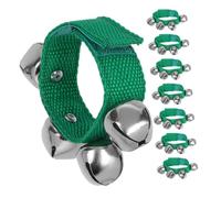 LIGIGWASH 8 Pièces Tambourine Wrist Bells Set for Lightweight Musical Instruments for Sensory Development Fine Motor Skills and Early Music Learning