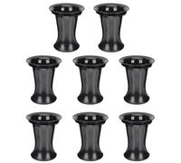 LIGIGWASH 8pcs Tubes D'évent en Plastique pour Haut-Parleur, Améliore la Réponse des Basses et Réduit la Turbulence, Accessoire pour Caisson de Basse Noir