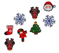 LIGIGWASH 8pièces Lot de Broches Décoratives de Noël à Motifs de Dessins Animés pour Garçon Fille et Adultes Styles Assortis Style Aléatoire