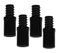 LIGIGWASH Adaptateur Embout pour Noir Plastique 4 en Balai Manche de Pièces Fileté et Installation Rapide Fiable, Compatible Perche Télescopique