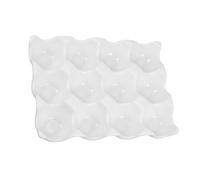 LIGIGWASH Assiette À Œufs En Céramique Blanc, 12 Compartiments, Boîte De Conservation Des Œufs Pour Réfrigérateur, Tableware, Pour La Maison