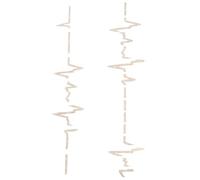 LIGIGWASH Autocollant pour Manche de Guitare Acoustique, Motif Électrocardiogramme, Papier Ultra-fin, Décoration Adhésive sans Résidu, Autocollant Guitare Classique Diy, Protection Touche