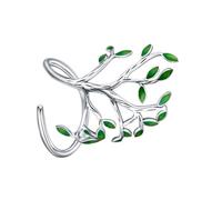 LIGIGWASH Bague Ajustable Feuille Vintage en Alliage Blanc Platine, Anneau Ouvert pour Femmes et Adolescentes, Bague Décorative Forêt Style Nature, Taille Réglable Unique, Usage Quotidien