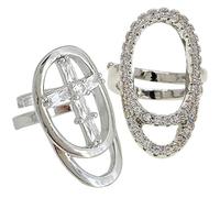 LIGIGWASH Bague pour Femme en Alliage, Décoration D'ongles Fine Design Simple et Vintage, 2 Pièces pour Soirées et Clubs, Mise en Valeur de L'apparence