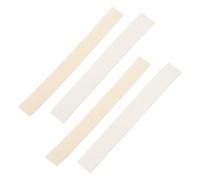 LIGIGWASH Bandes de Feutre Autocollantes Blanches 4Pcs Protège L'Usure et Améliore la Qualité Sonore pour Touches d'Instruments à Vent, Accessoires pour Flûte et Clarinette