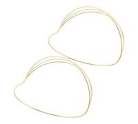 LIGIGWASH Base de Bandeau Artisanal Métal Léger 4 Couches, Support de Couronne DIY pour Coiffes Hanfu, Accessoires Cheveux pour Mariage, Costumes et Festivals, Lot de 2 Pièces