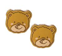 LIGIGWASH Boîte à Biscuits En Fer Blanc Forme Ours Tongue 2 Pièces Taille Moyenne Multifonctionnelle Colorée Festive Rangement Bonbons Et Biscuits Décorative