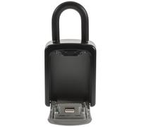 LIGIGWASH Boîte à Clés Murale Grise Abs et Acier, Serrure à Combinaison 4 Chiffres, Coffre-Fort à Clés Étanche 10 000 Codes Possibles, Boîte de Verrouillage Sécurisée pour Maison, Bureau