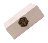 LIGIGWASH Boîte de Rangement Bois Massif pour Bijoux et Petits Objets Organisateur Décoratif Poussière Coffret Rectangulaire Pin Naturel pour Bagues Colliers et Bracelets