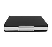 LIGIGWASH Boîte de Rangement pour Cartes de Jeu Switch 48 Emplacements, Étui Rigide Portable Noir en Abs avec Silicone Souple, Protection Sécurisée et Compacte pour Voyages et Stockage