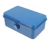 LIGIGWASH Boîte Métallique Portable en Fer pour Rangement Outils, Boîte à Outils Multifonction Couvercle Verrouillable, Haute Rigidité, pour Maison et Déménagement
