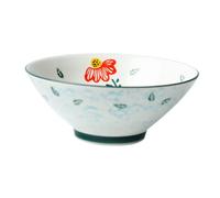 LIGIGWASH Bol Céramique Motif Tournesol pour Soupe Salade Dessert et Ramen Grand Ouverture Débordement Usage Maison et Restaurant