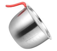 LIGIGWASH Bol Mélangeur Inox avec Couvercle Grand Saladier Cuisine Anti-éclaboussures Bol Multifonction pour Crème Pâtes et Œufs Robuste et Facile à Nettoyer Usage Professionnel et